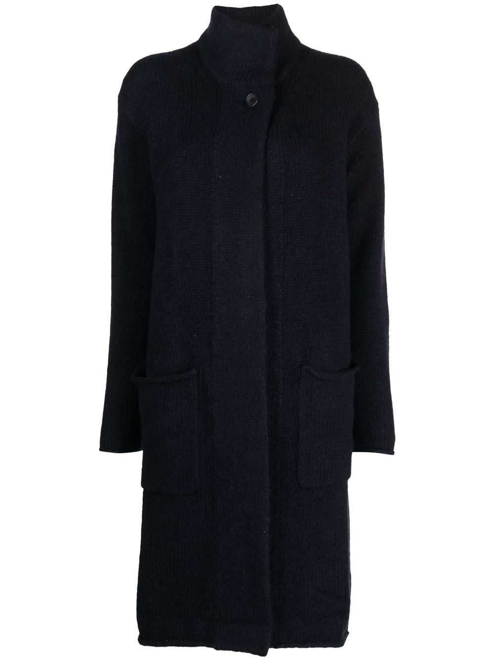 

James Perse funnel neck teddy coat - Blue