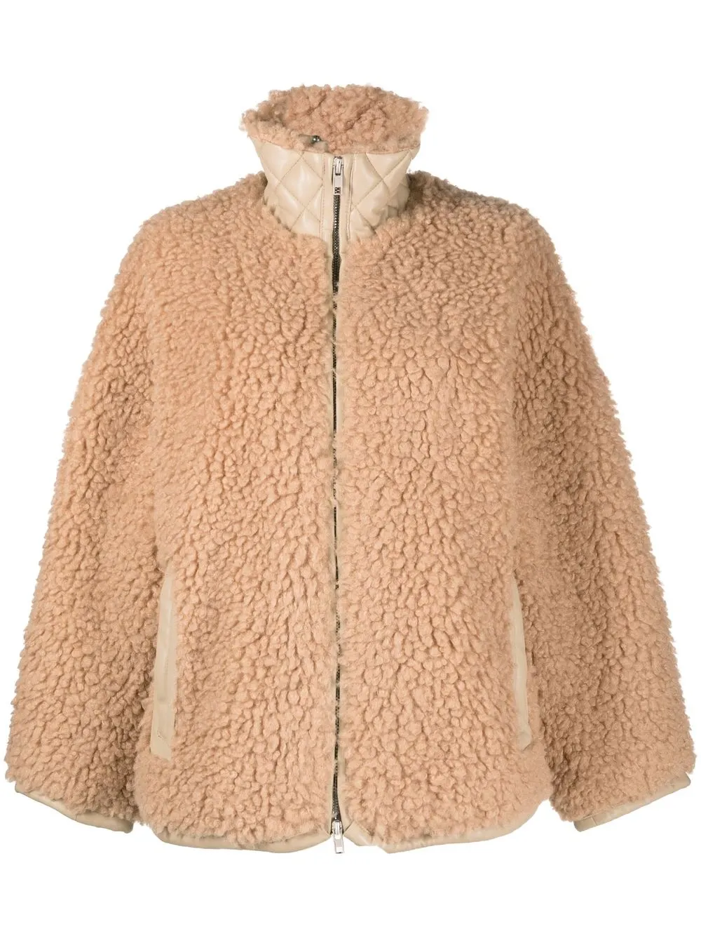 

STAND STUDIO Azalea faux-shearling jacket - Neutrals