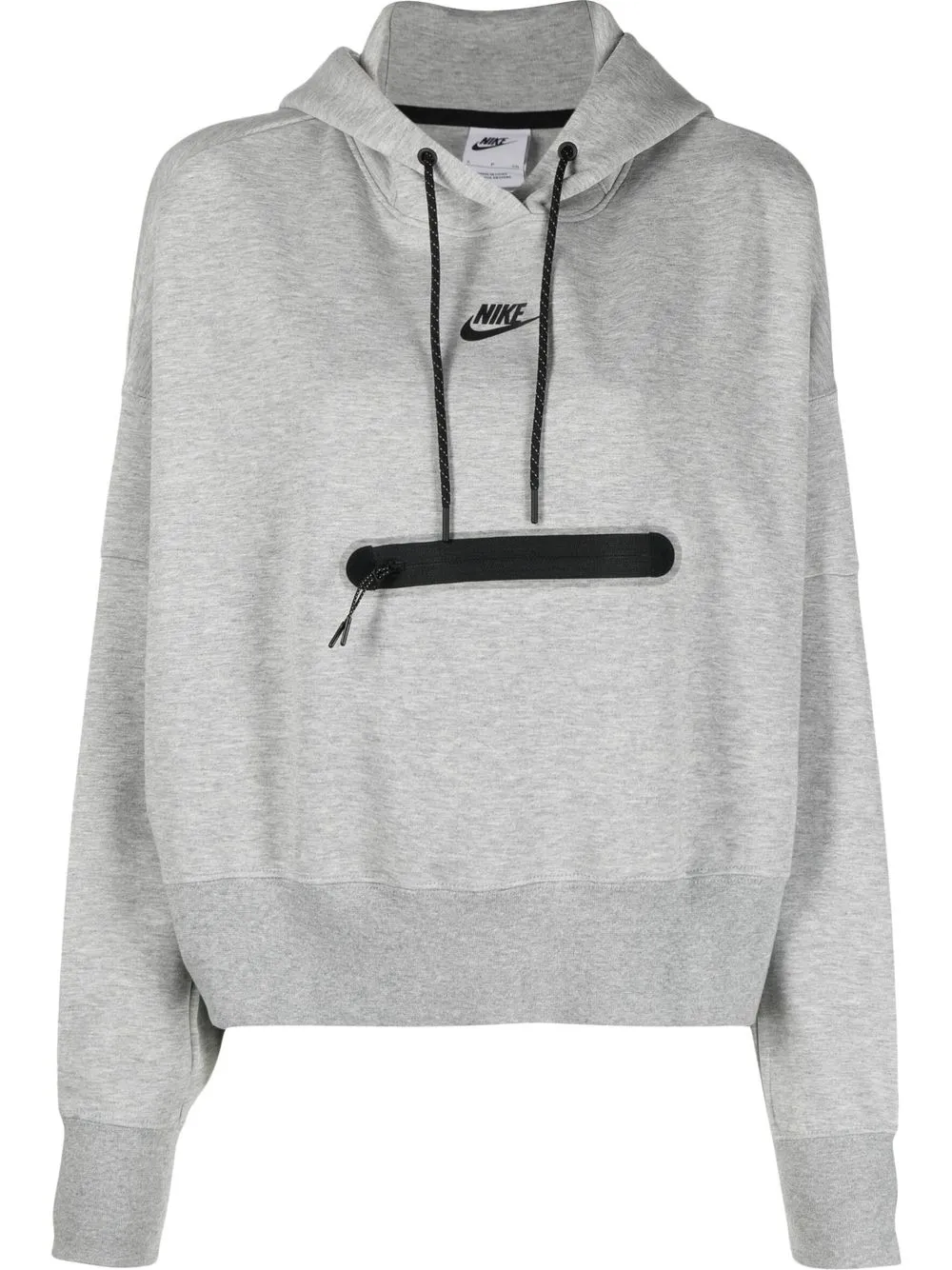 

Nike Tech logo-print hoodie - Grey