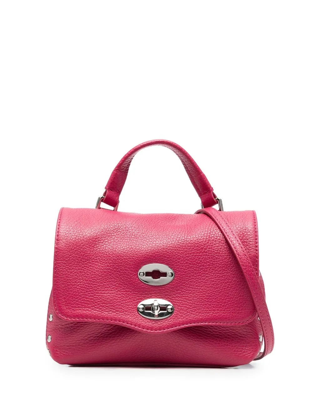 

Zanellato stud-detail leather tote bag - Pink