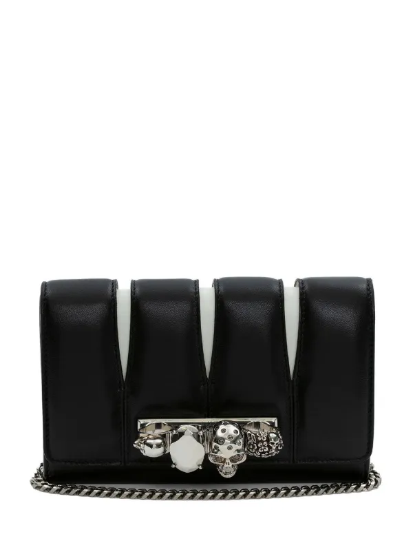 Alexander mcqueen black hot sale clutch bag