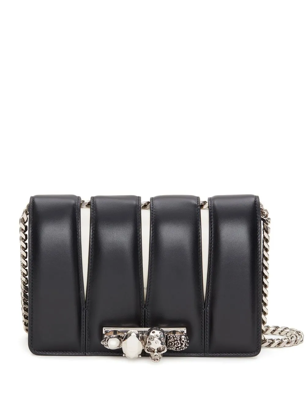 

Alexander McQueen Slash studded chain-link bag - Black