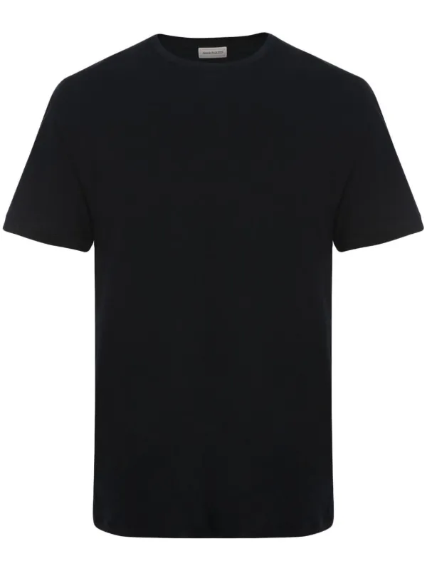 ★alexander mcqueen★ Skull Print T-Shirt Black 704988QTZ090 20834912_50729255_600.jpg