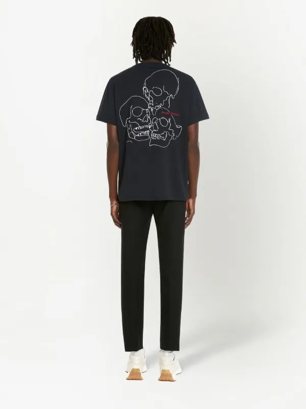 ★alexander mcqueen★ Skull Print T-Shirt Black 704988QTZ090 23732664_53743765_600.jpg