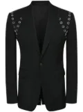 Alexander McQueen eyelet harness tailored blazer - Black