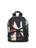 Alexander McQueen abstract-print backpack - Black