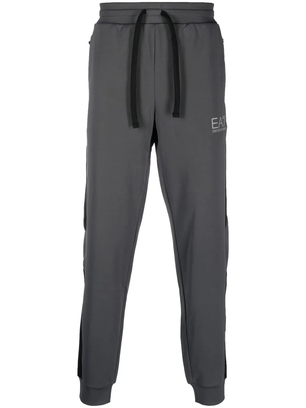 

Ea7 Emporio Armani logo-print drawstring track pants - Grey
