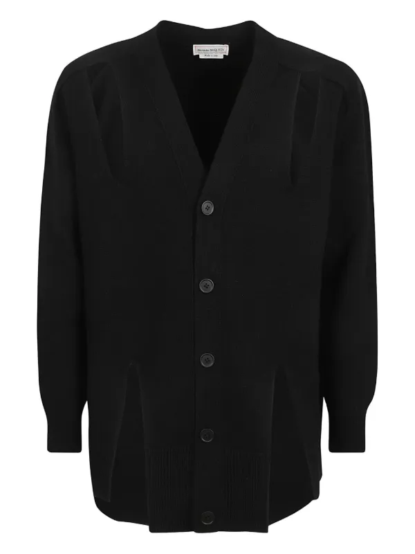 Alexander McQueen カットアウト カーディガン | ブラック | FARFETCH JP