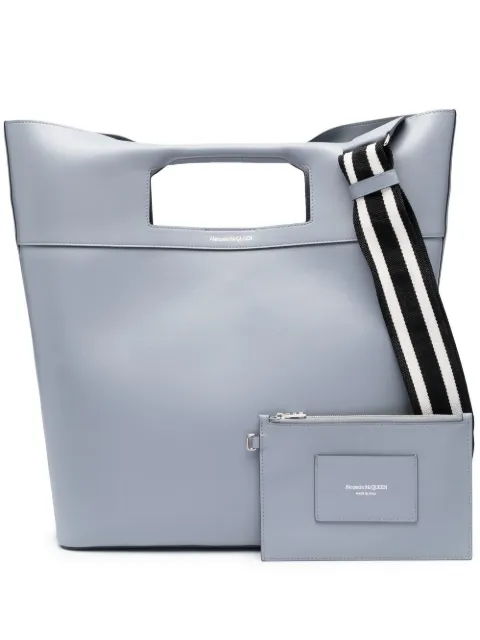 Alexander McQueen Borsa tote The Square in pelle 