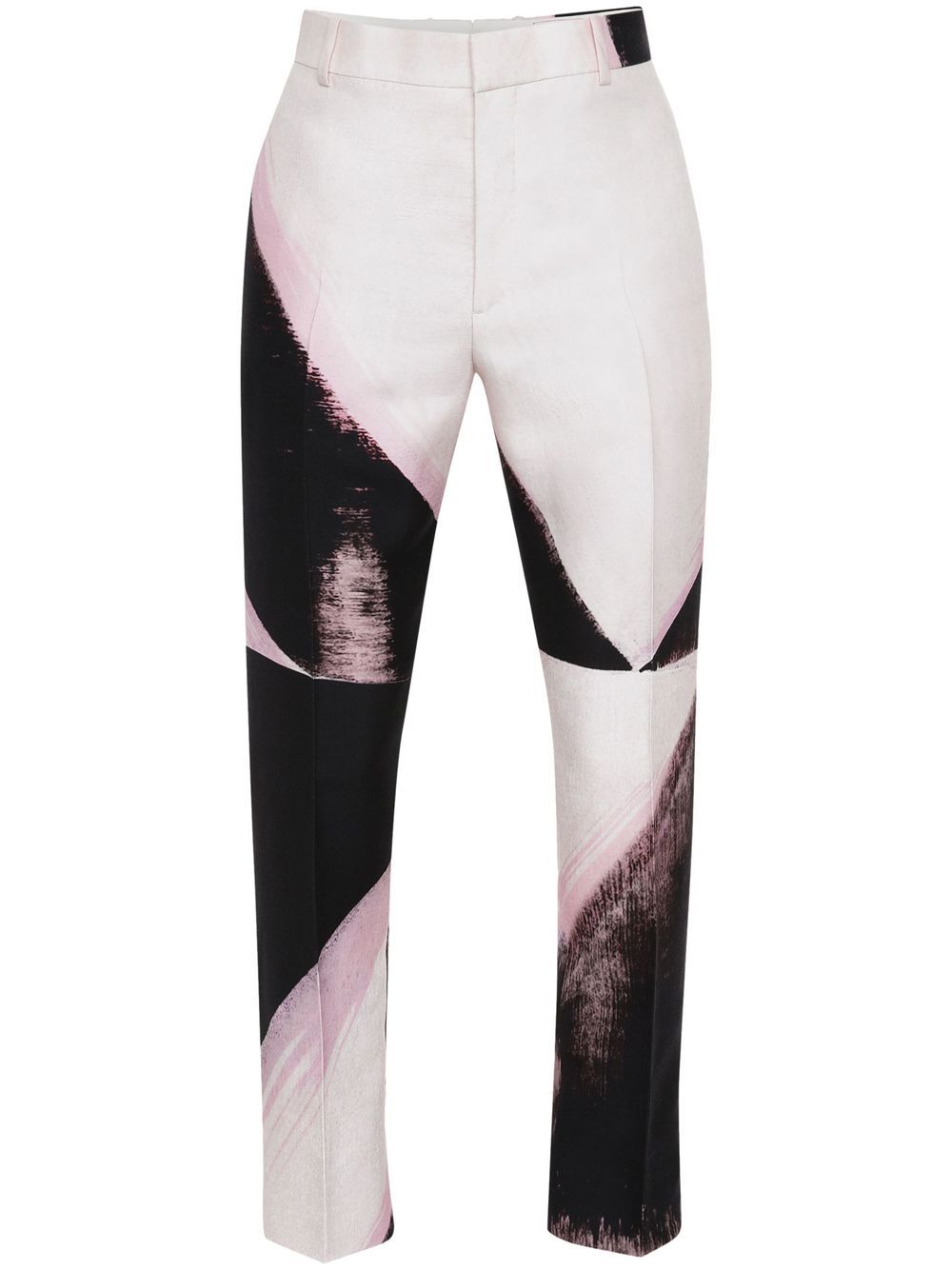 

Alexander McQueen panelled cropped trousers - White