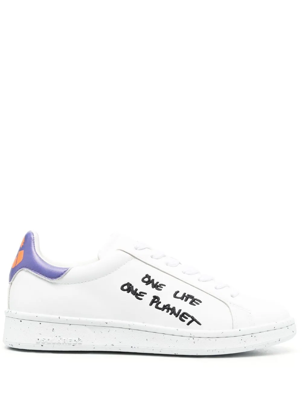 

Dsquared2 slogan-embroidered low-top sneakers - White