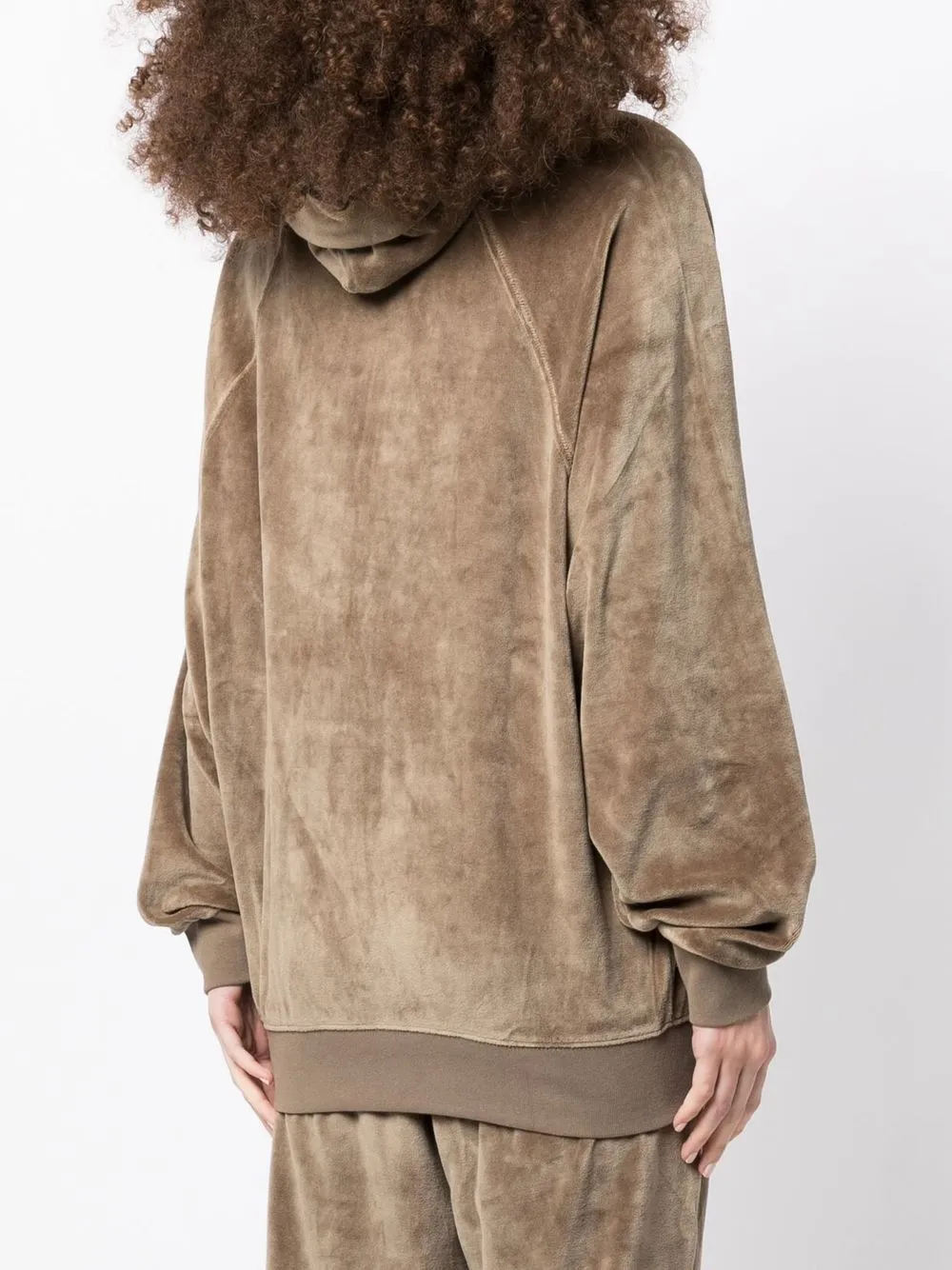 Express one eleven oversized velour hoodie sales