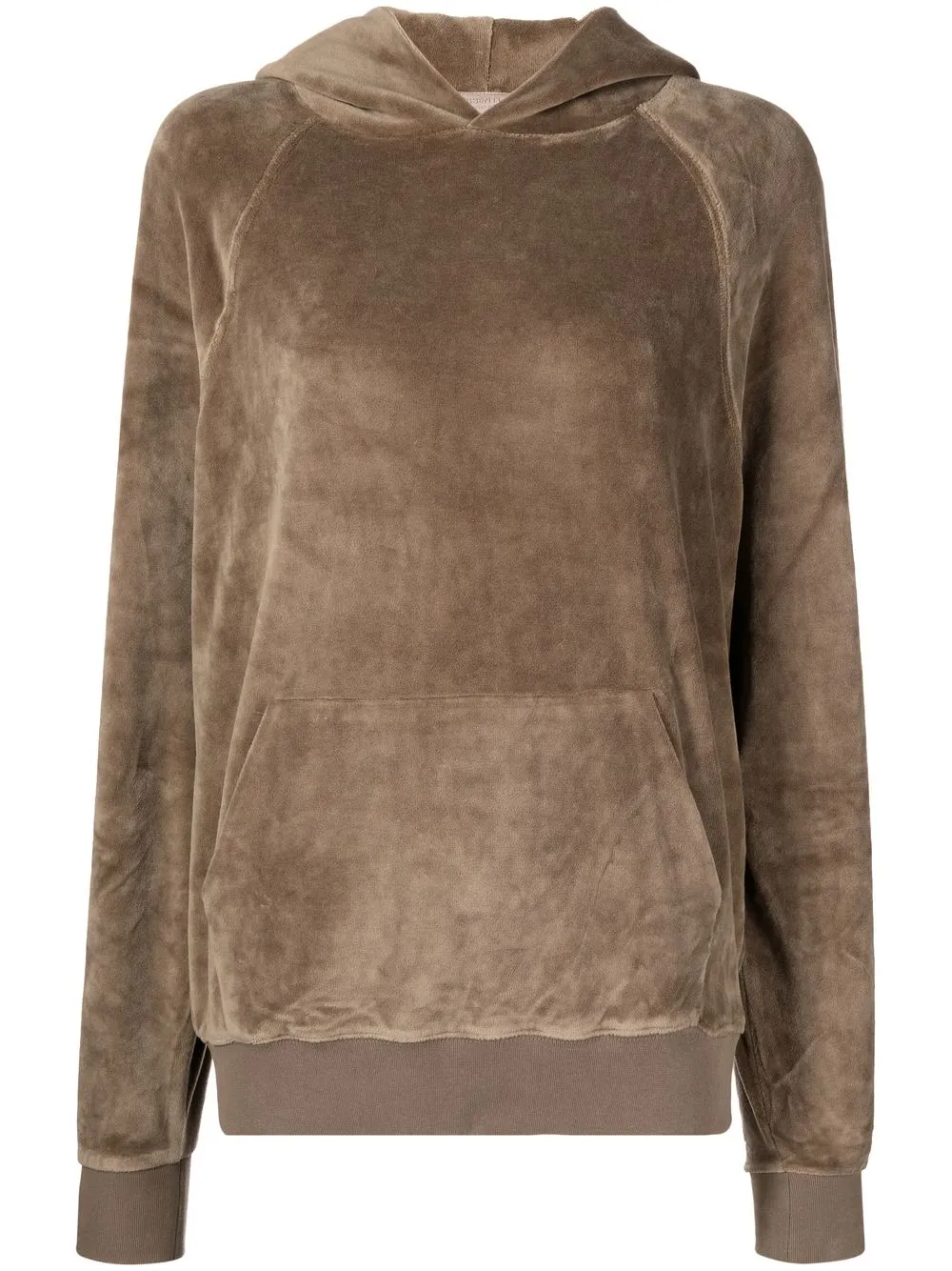 FEAR OF GOD ESSENTIALS velvet-effect raglan-sleveed Hoodie - Farfetch