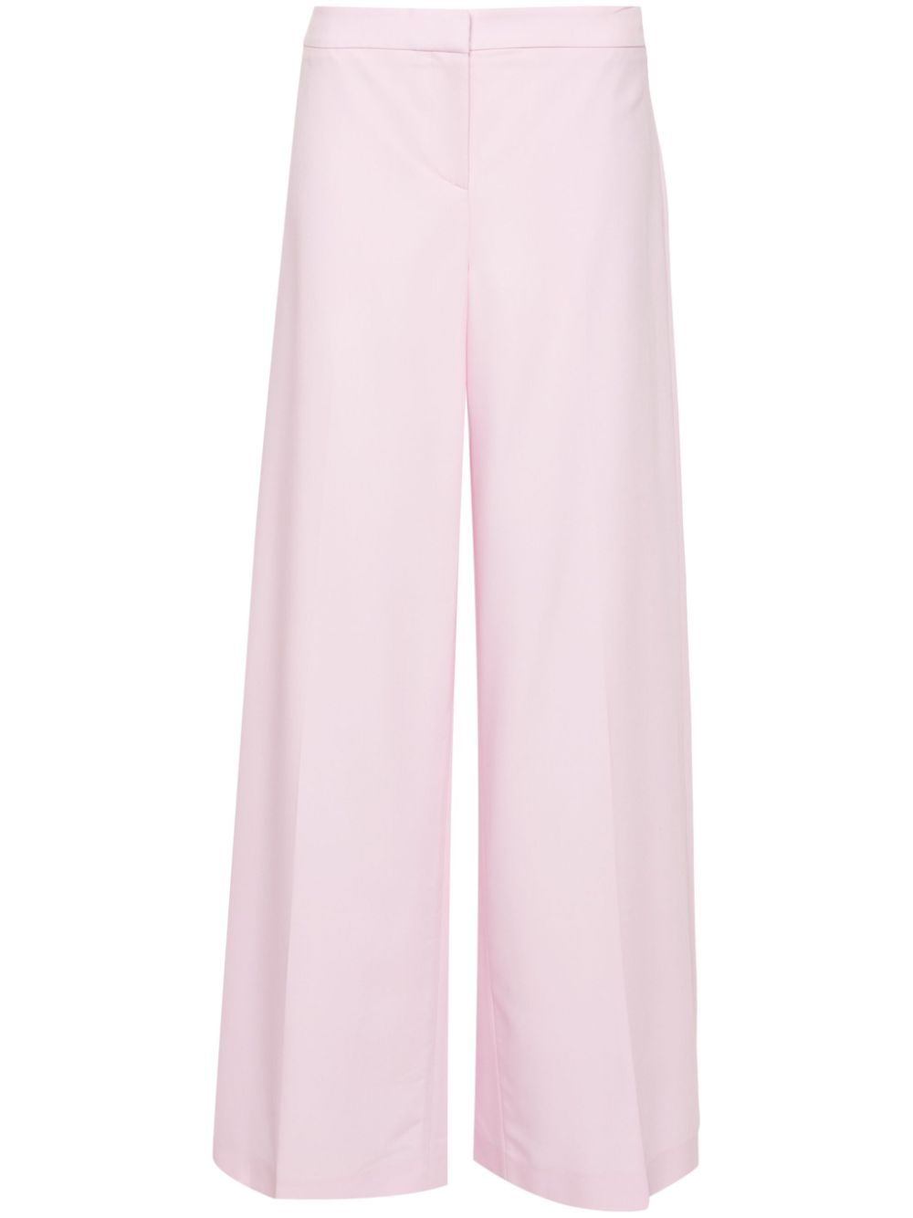 Alexander McQueen pressed-crease wool trousers - Pink