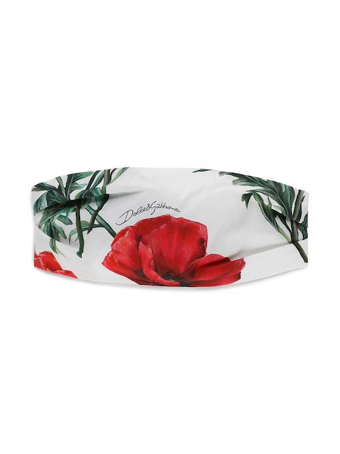 Dolce & Gabbana Kids Stirnband mit Blumen-Print