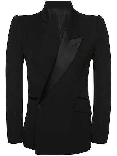 Alexander McQueen - asymmetric tuxedo jacket