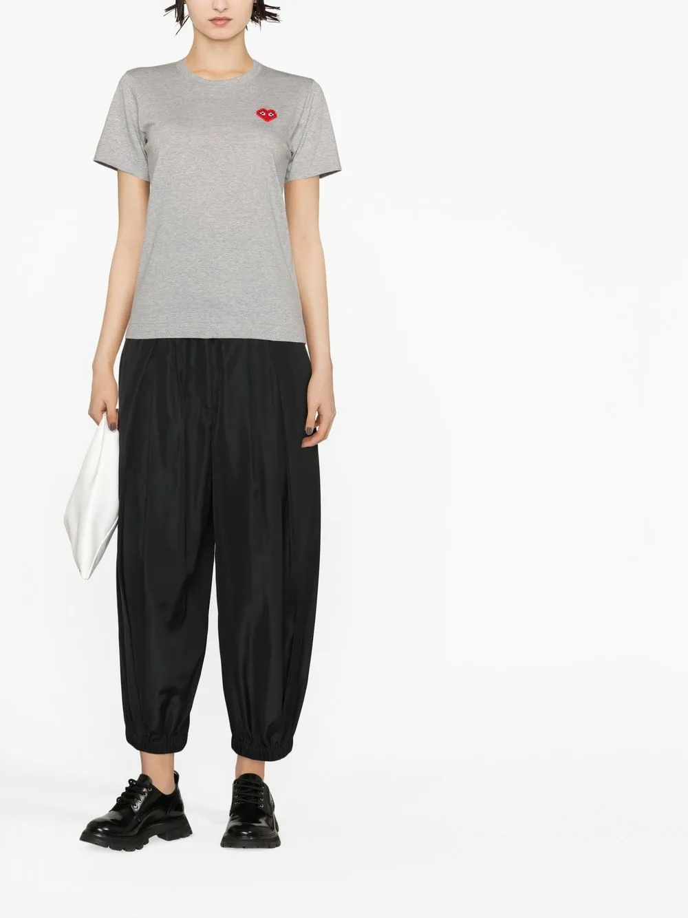Comme Des Garçons Play تيشيرت قطن بطبعة شعار الماركة | تيشيرتات وجيرسي | Image 2