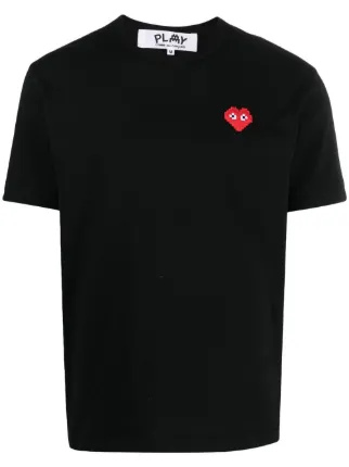 Comme Des Garçons Play ロゴ Tシャツ | ブラック | FARFETCH JP