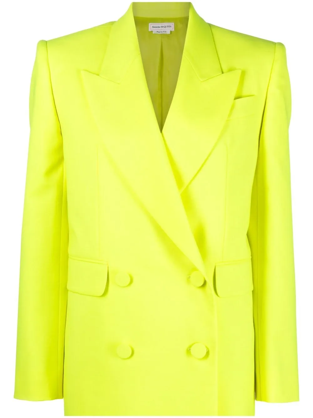 

Alexander McQueen blazer con botones - Amarillo