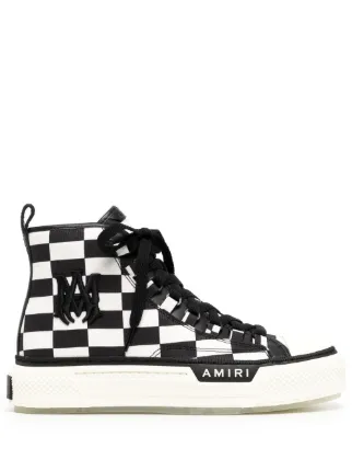 AMIRI check-print high-top Sneakers - Farfetch