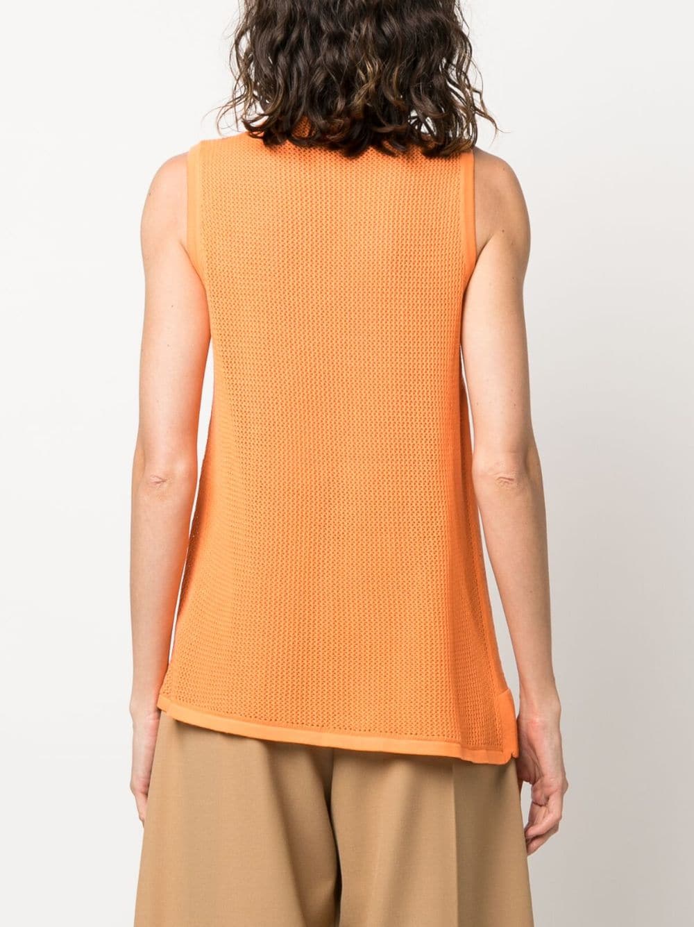 Shop Viktor & Rolf Hanging By A Thread Knit Top In Orange
