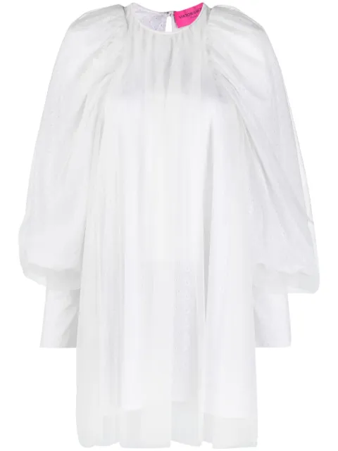 Viktor & Rolf broderie-anglaise puff-sleeves dress