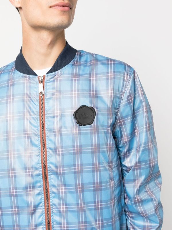 Tartan bomber jacket on sale mens