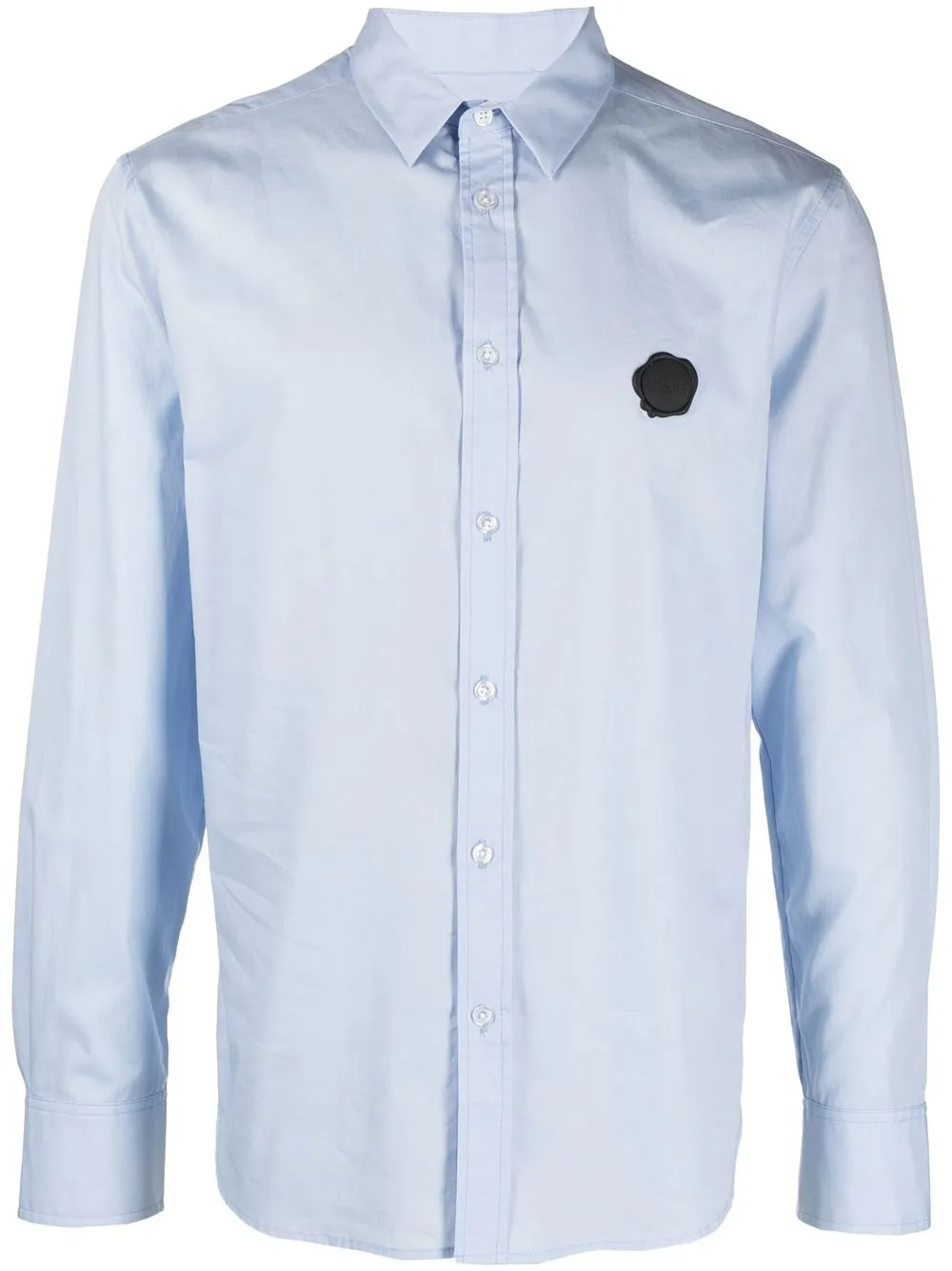 

Viktor & Rolf seal-detail button-up shirt - Blue
