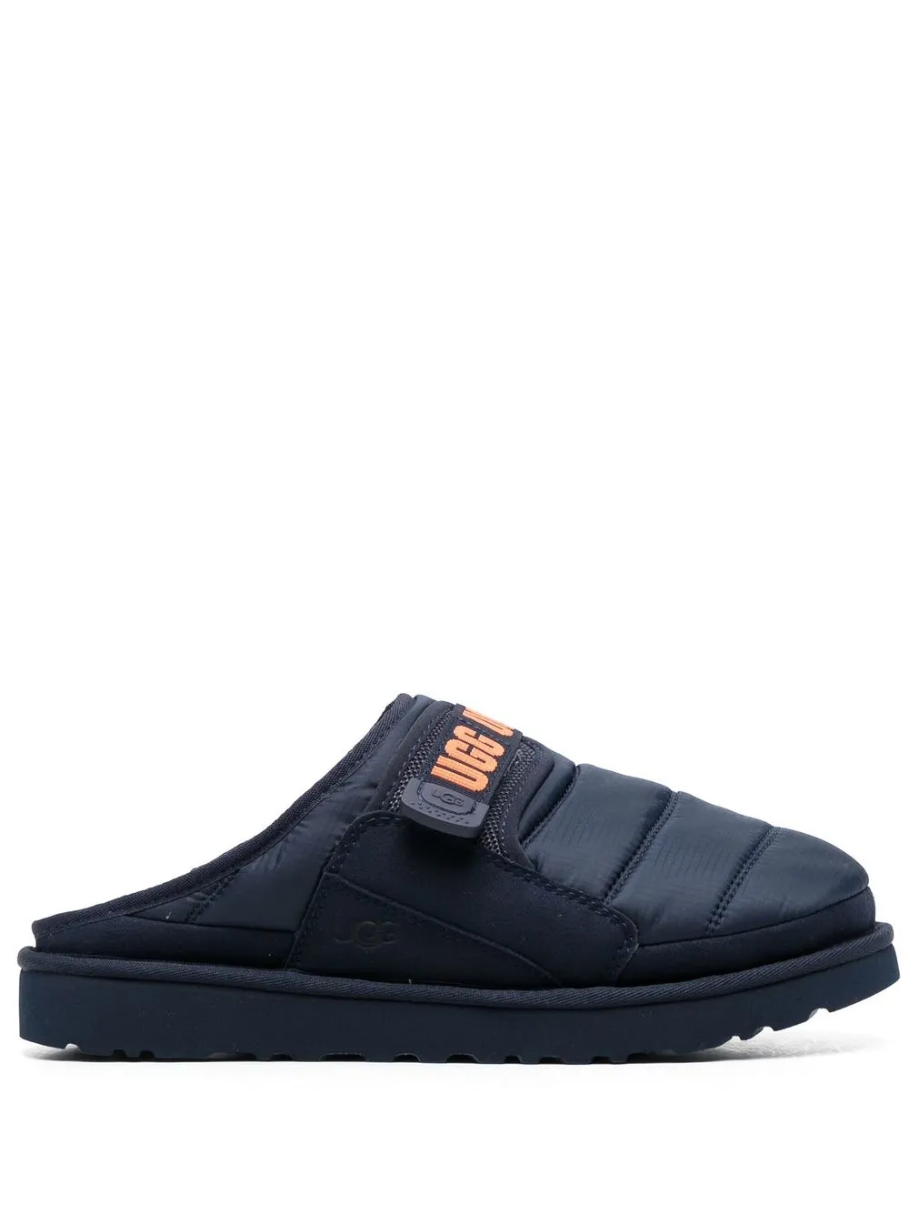 

UGG logo-detail quilted slides - Blue