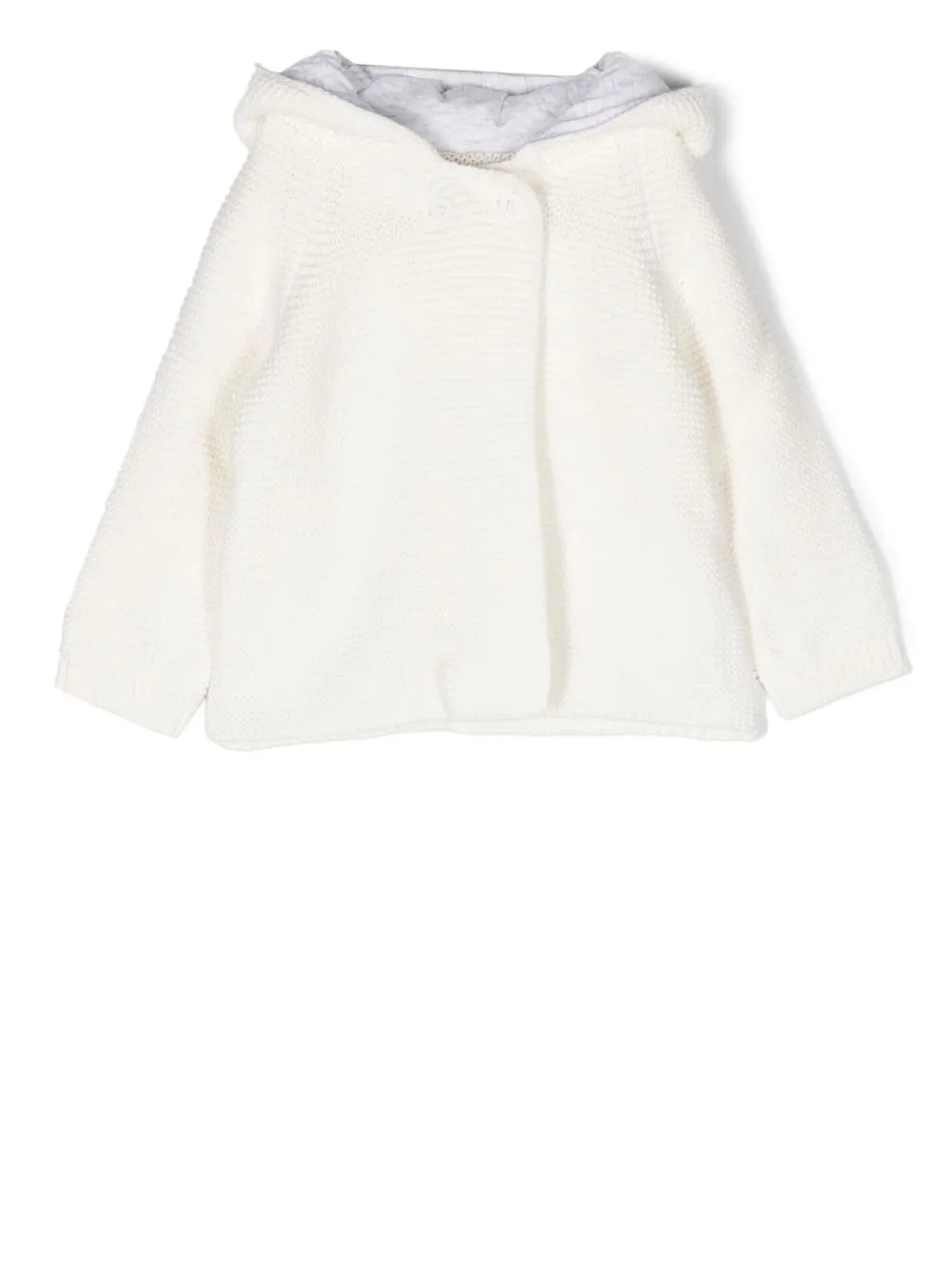 

Stella McCartney Kids cárdigan tejido con capucha - Blanco