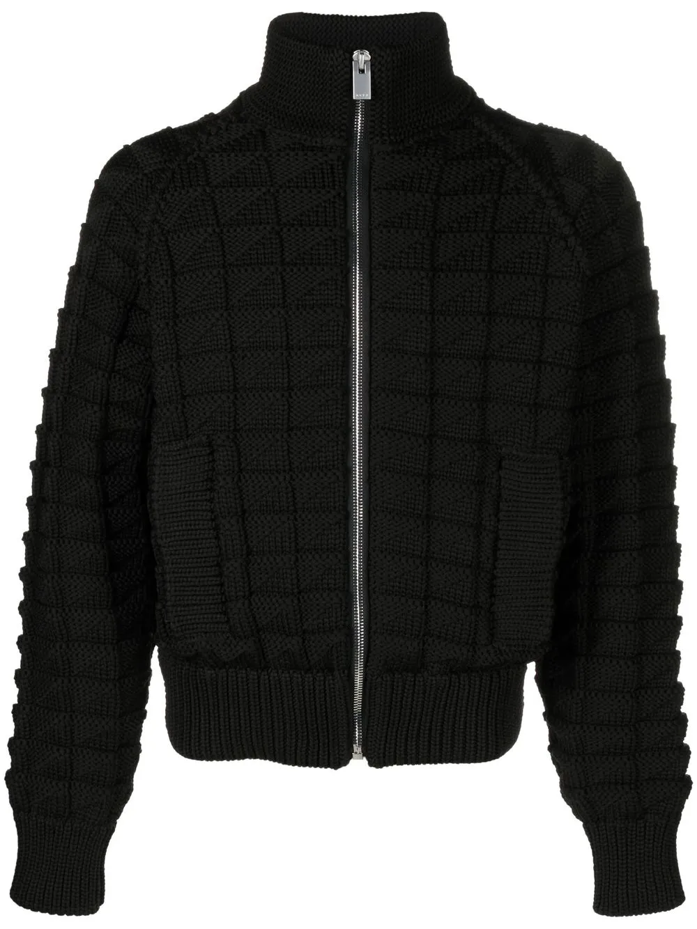 

1017 ALYX 9SM zip-front chunky-knit cardigan - Negro