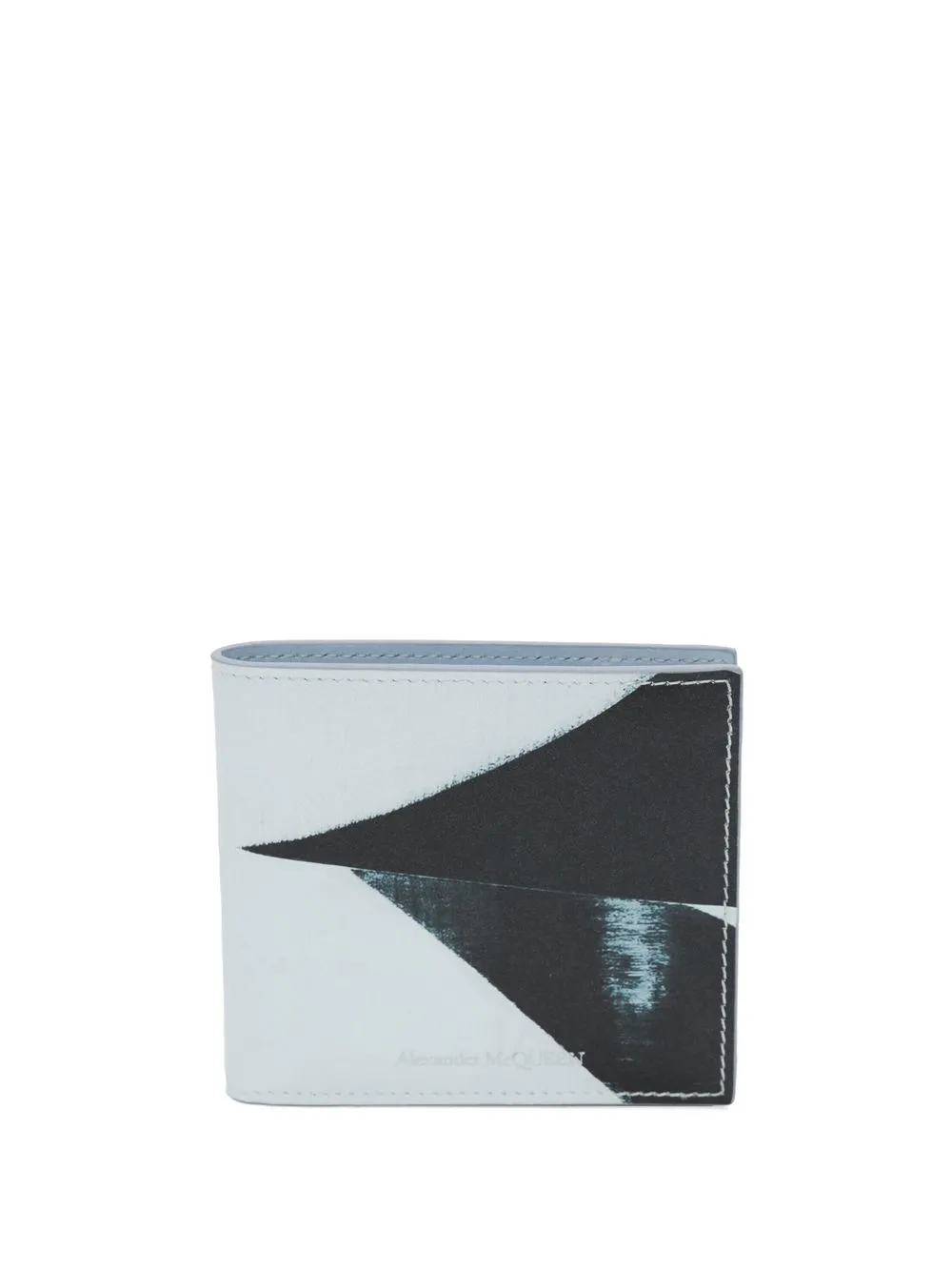 

Alexander McQueen 8CC painterly-print wallet - 1095 -BLACK/IVORY