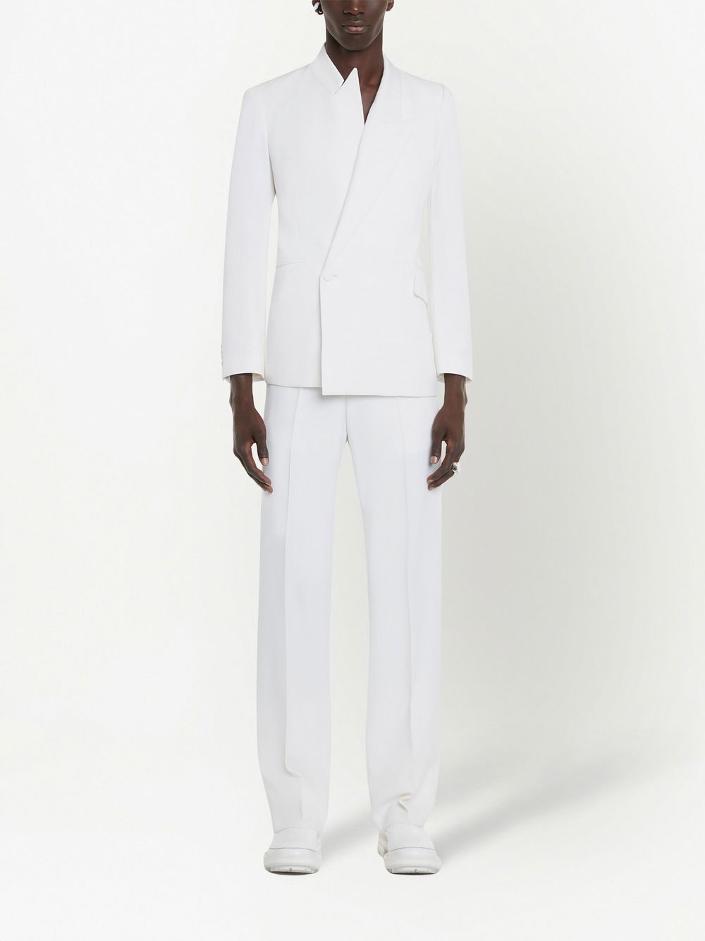Alexander McQueen Asymmetrische blazer - Wit