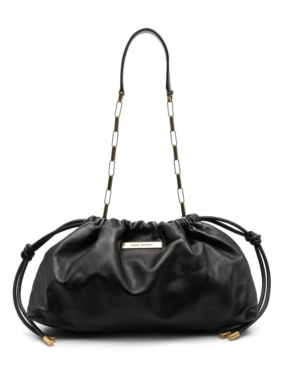 

Isabel Marant bolsa de hombro con cordones - Negro