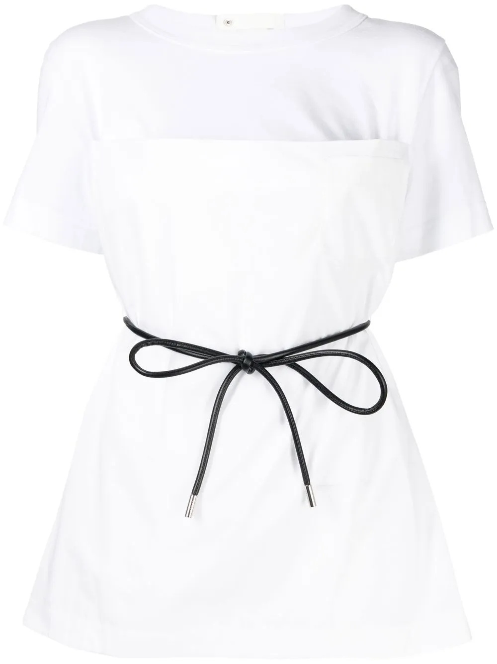 

sacai tied-waist pocket T-shirt - White