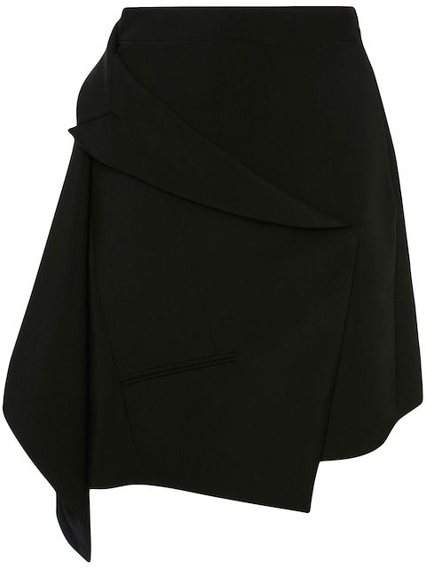 Alexander McQueen asymmetric wrap-skirt