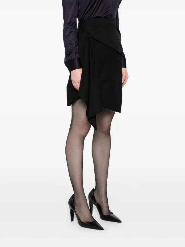 【関税&送料込】Alexander Mcqueen Asymmetrical Mini Skirt Alexander McQueen Asymmetric Mini Skirt | Black | FARFETCH
