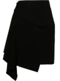Alexander McQueen asymmetric mini skirt - Black
