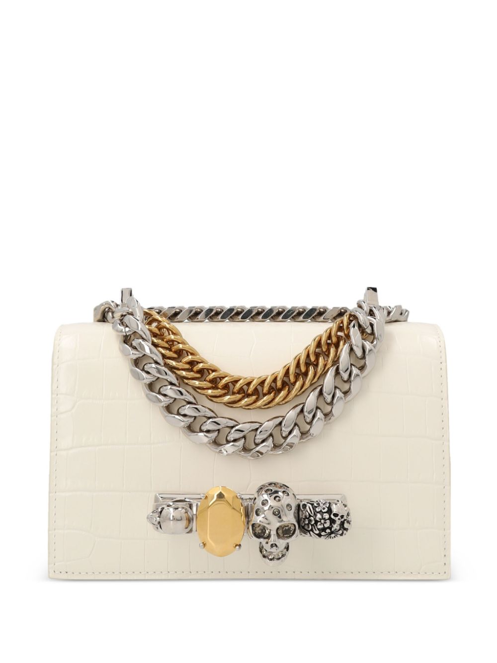 leather chain-link crossbody-bag