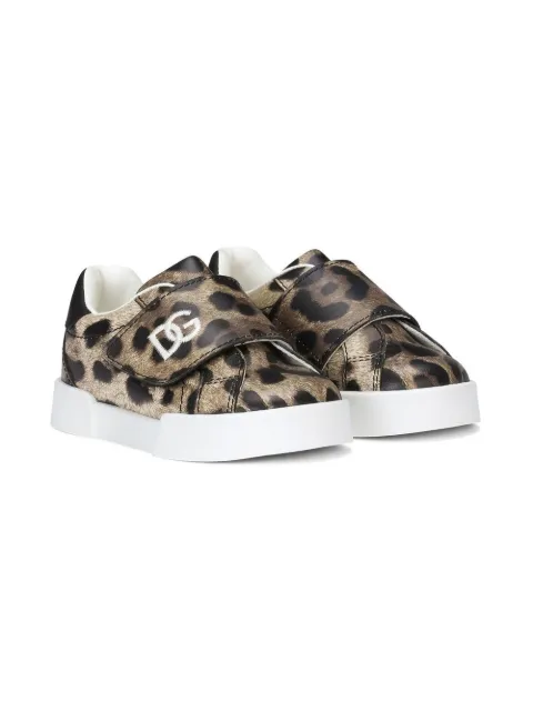 Dolce & Gabbana Kids side logo-patch low-top sneakers