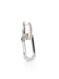 EÉRA 18kt white gold Chiara diamond hoop earring - Silver