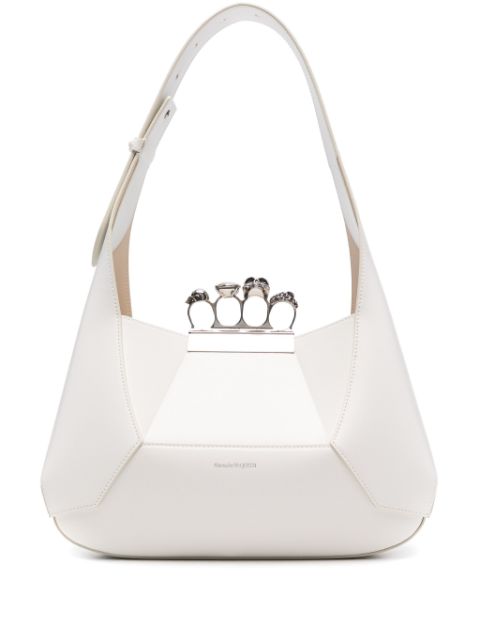 Alexander McQueen Jewelled Hobo leather tote bag Women