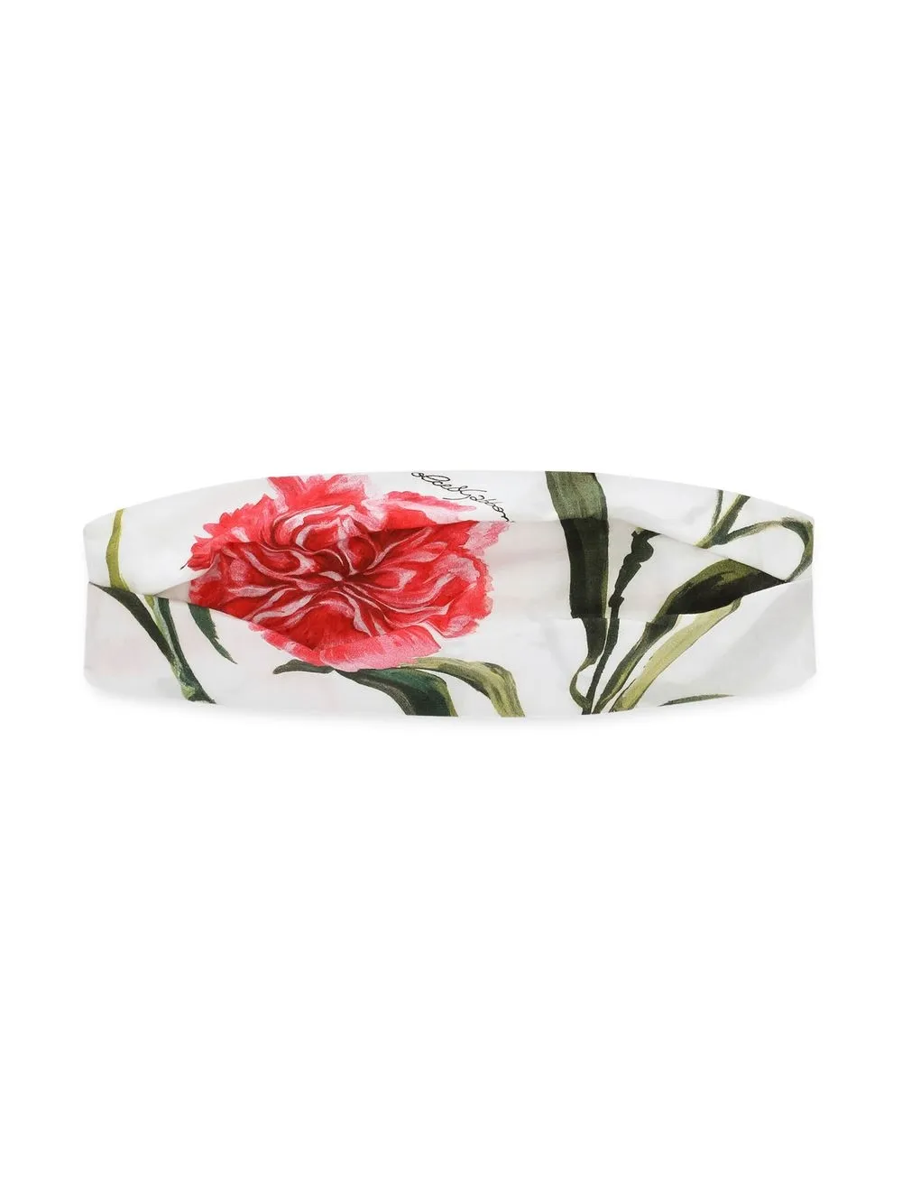 

Dolce & Gabbana Kids diadema con estampado floral - Blanco