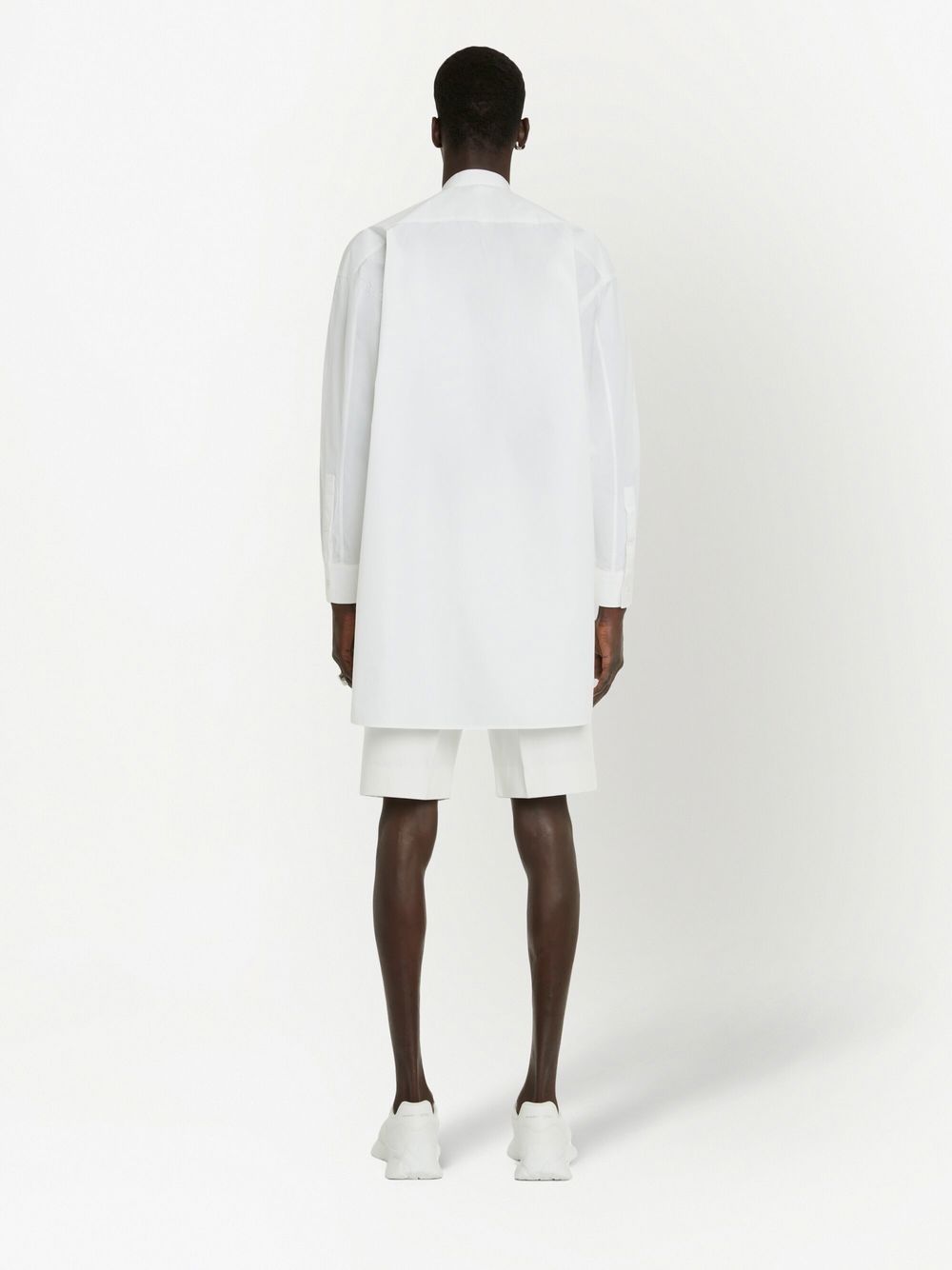 Shop Alexander Mcqueen Knee-length Tailored Shorts In White