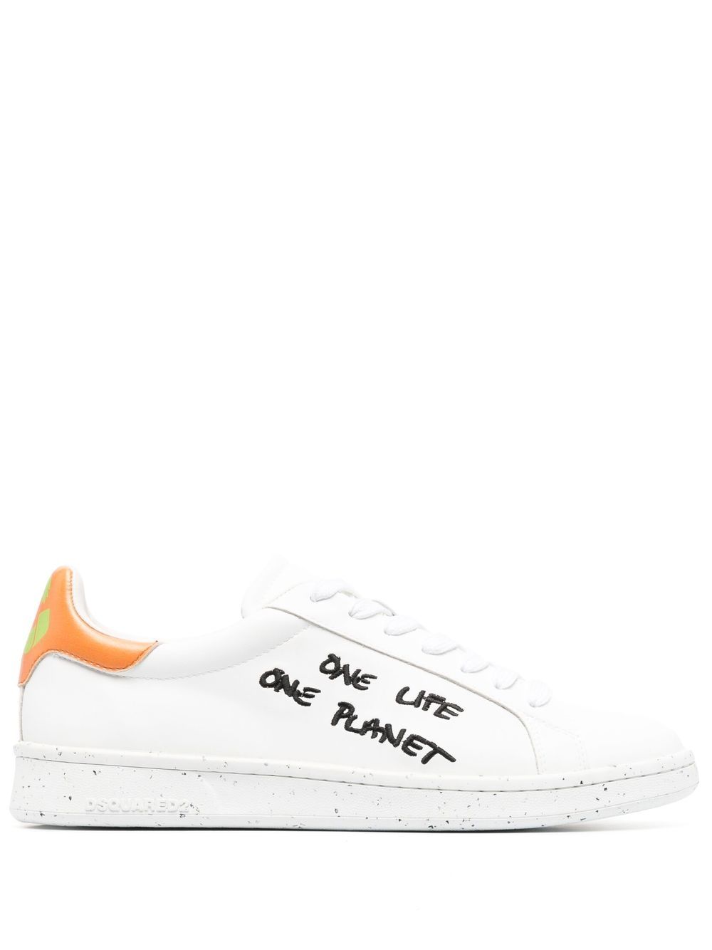 

Dsquared2 slogan-embroidered low-top sneakers - White