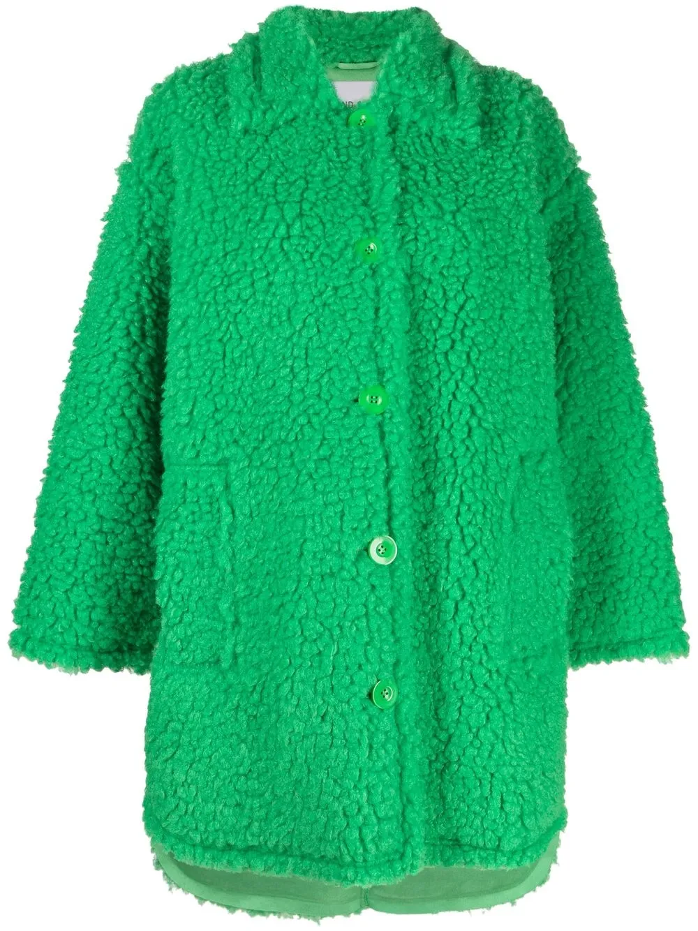 

STAND STUDIO Gwen faux-shearling coat - Green