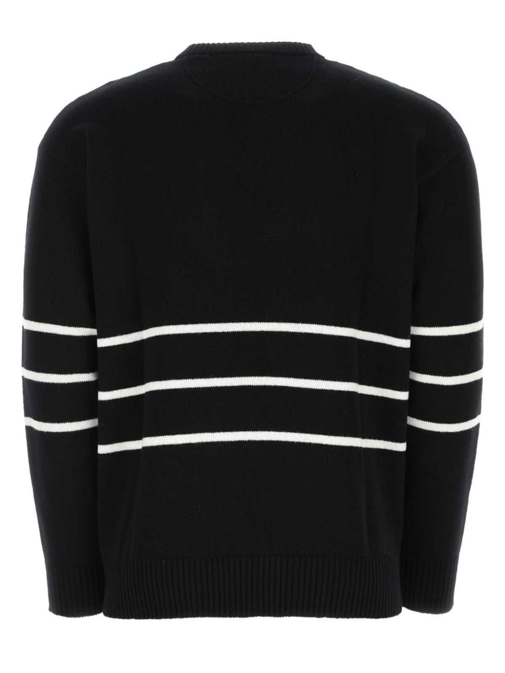 Valentino Garavani intarsia-logo wool jumper - Black