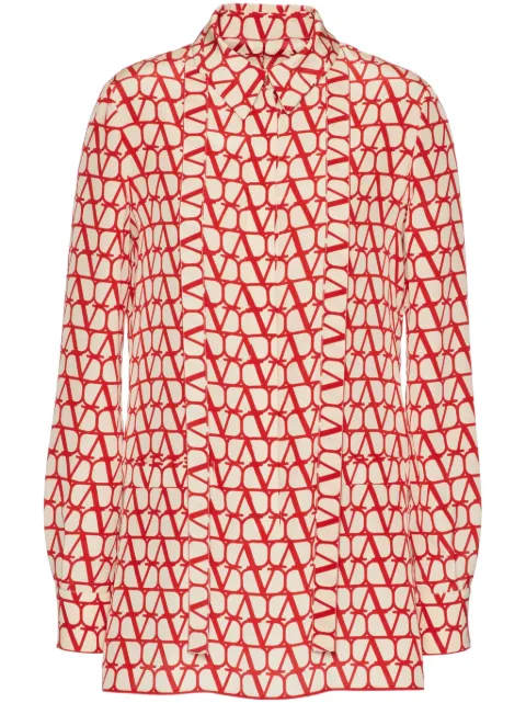 Valentino Garavani Toile Iconographe crepe de chine shirt