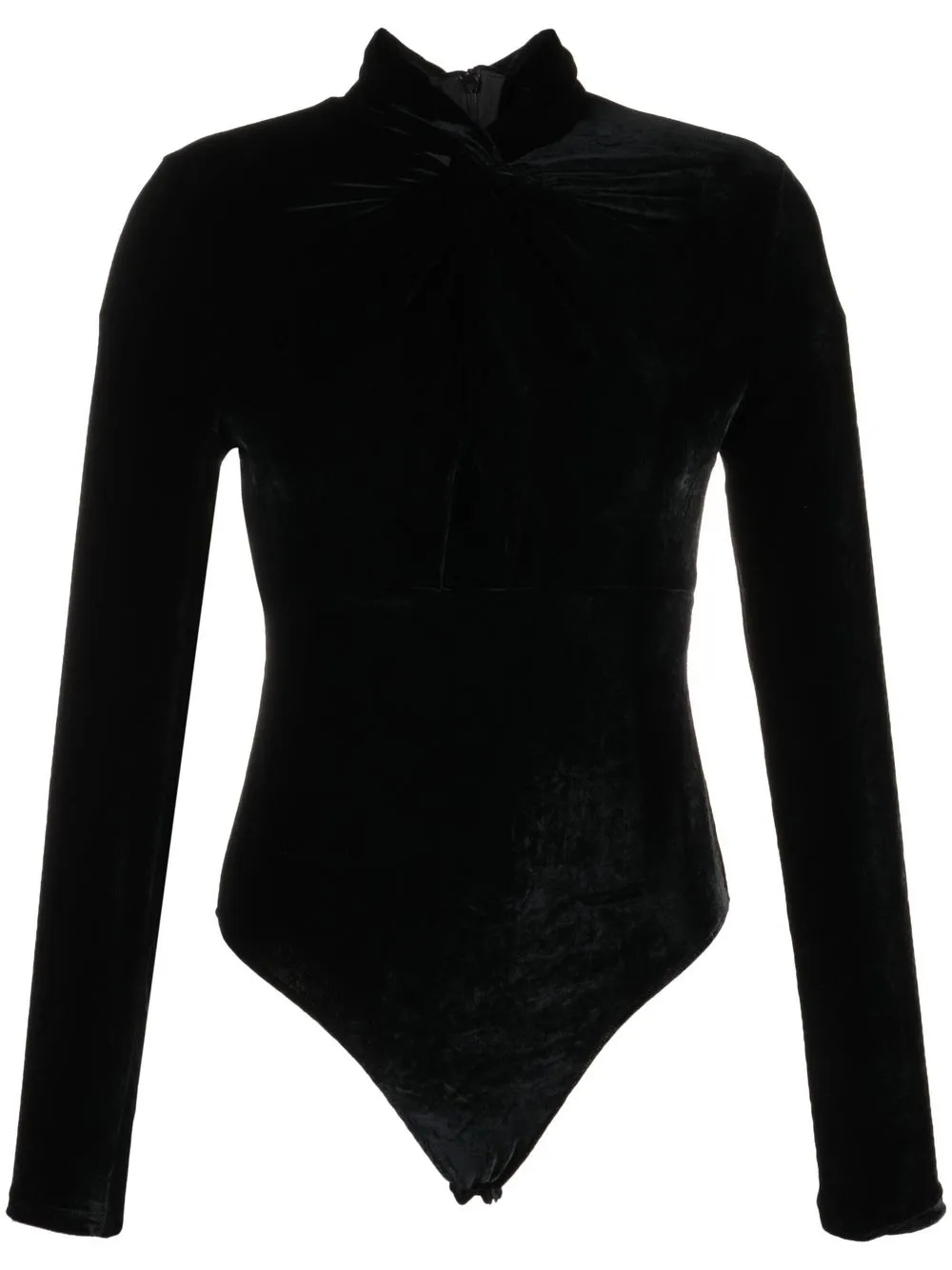 

Blumarine cut-out velvet body - Black