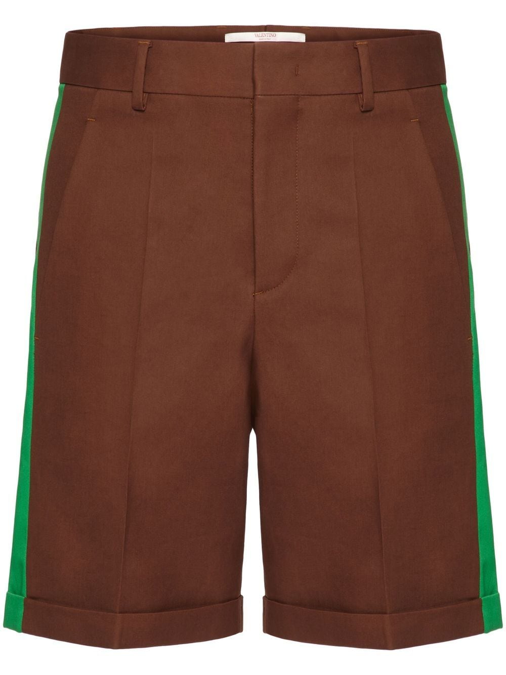Valentino Klassische Shorts Mit Streifen In Brown